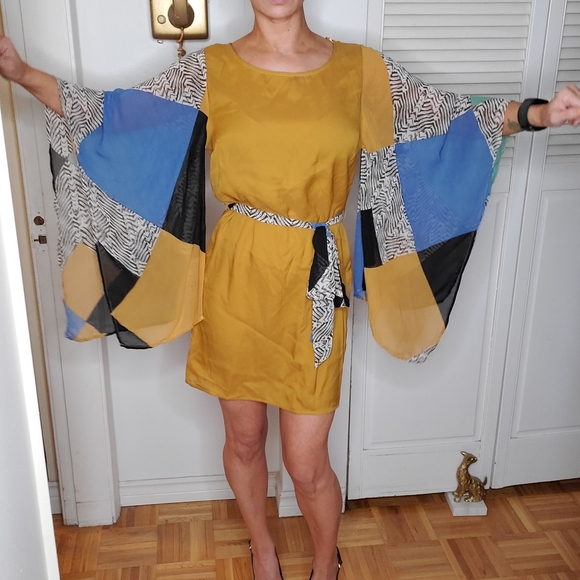 Flowy Sleeves Dress - Picture 13 of 15